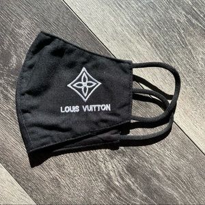 Louis V Black Face Mask